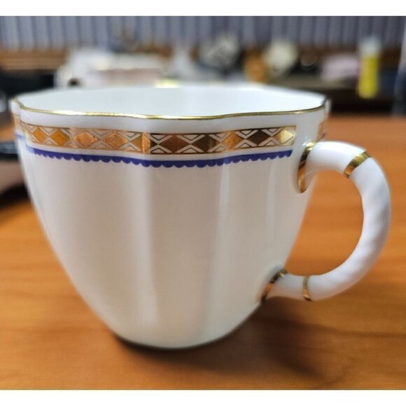 Royal Crown Derby Carlton Blue English Bone China Replacement Teacup LIV - O - Picture 2 of 4